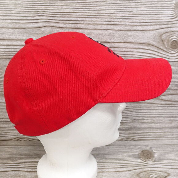 SAN DIEGO ZOO RED ADJUSTABLE TRAVEL STRAPBACK BASEBALL HAT CAP - Picture 7 of 10
